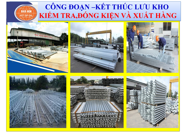 Công đoạn kết thúc - lưu kho - kiểm tra, đóng kiện và xuất hàng Công đoạn kết thúc - lưu kho - kiểm tra, đóng kiện và xuất hàng